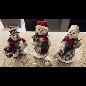 Mackenzie Childs snowman decor